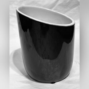 Costa Farms Ceramic Succulent Planter Pot Dark Gray Danish Modern Design
